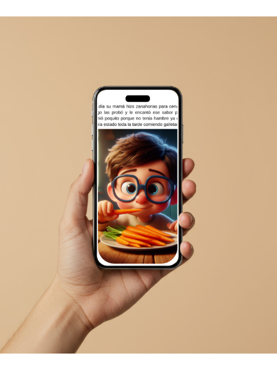 Cuento personalizado para comer bien