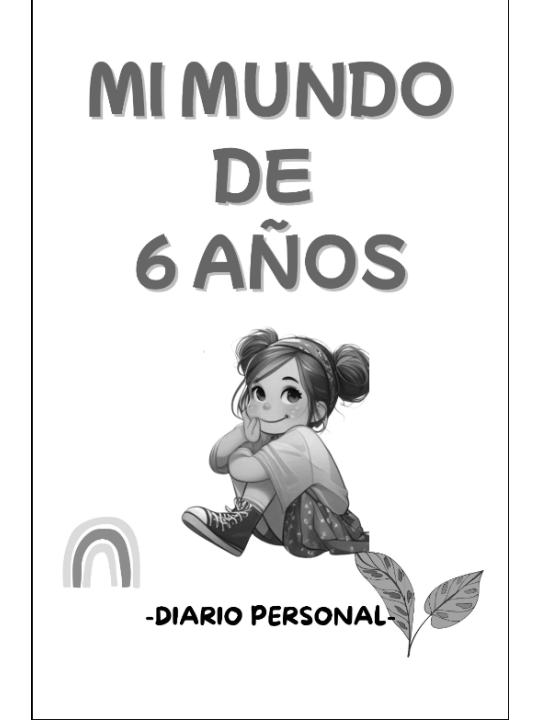 Mi mundo de 6 años - Diario para escribir. Elige Niña | Niño