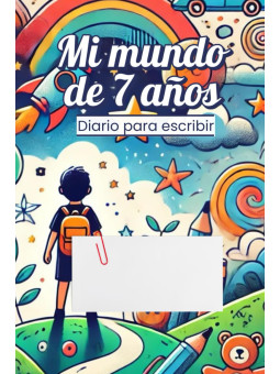 Diario infantil mi mundo de 7 años niño
